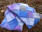 infinity entrelac scarf