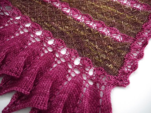 sophie's rose shawlette