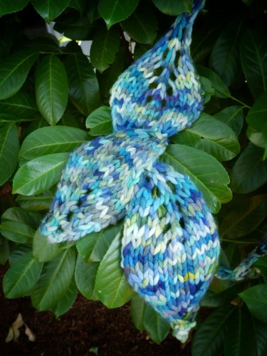 Big Leaf Scarf detail