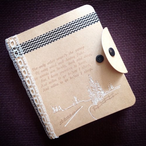 snowy woods notebook