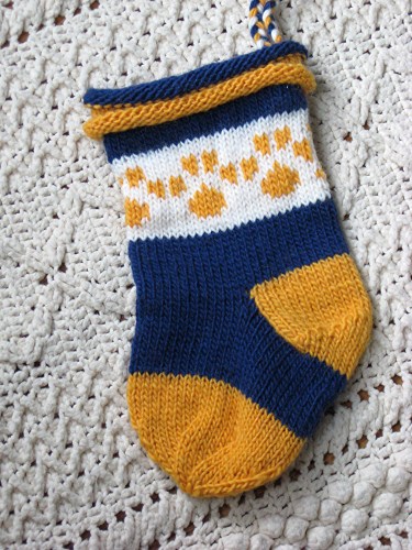 cat christmas stocking