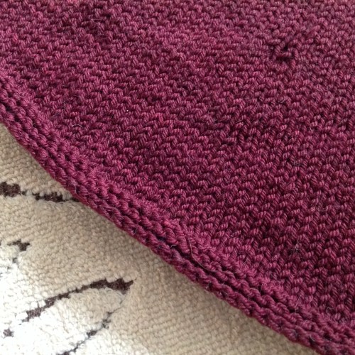 honey cardi bottom edge