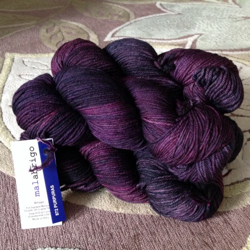 malabrigo arroyo purpuras