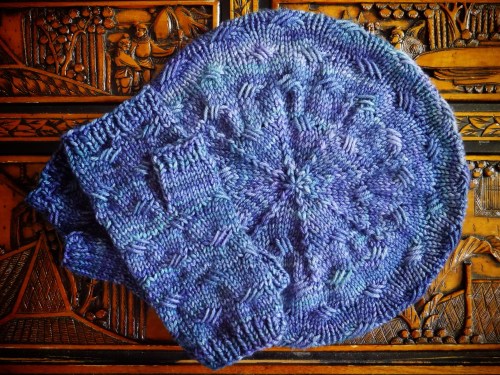 pdxknitterati criss cross mitts and beret