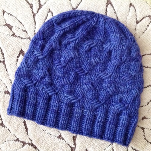 pdxknitterati criss cross hat