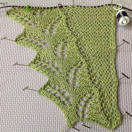 pdxknitterati fern shawlette