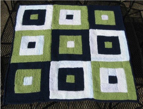 pdxknitterati log cabin blanket