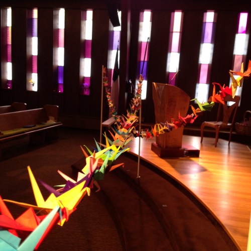 origami cranes for earth day