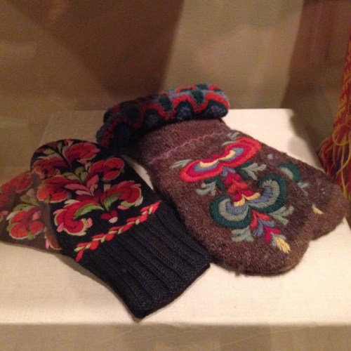 embroidered mittens