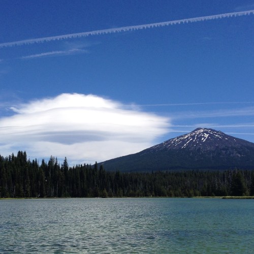 Bachelor and lenticular cloud