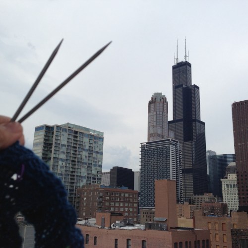 knitting sears tower