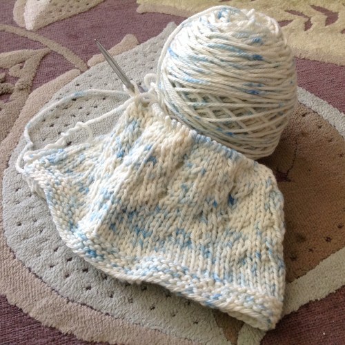 knitted wit sprinkle dye