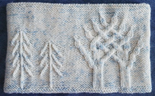 snowy woods cowl for hat