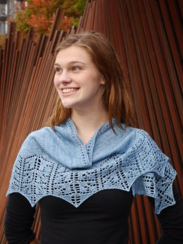 pdxknitterati lobelia shawlette