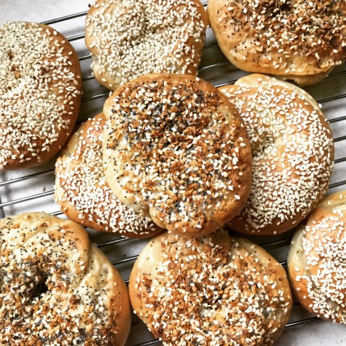 bagels with Claudia
