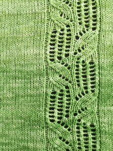 Beanstalk poncho detail
