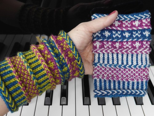 pdxknitterati braided wristlets