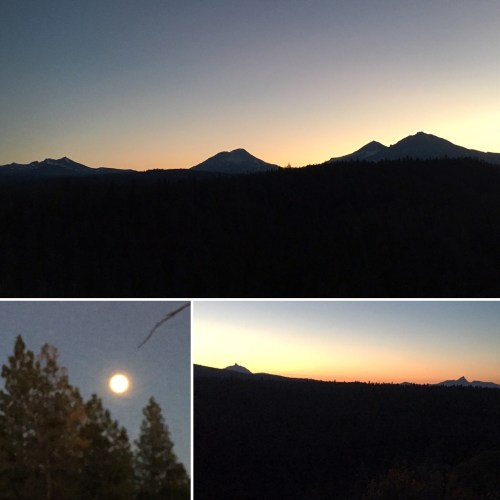 Sisters sunset collage