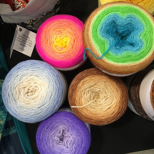 Fierce Fibers gradient cakes