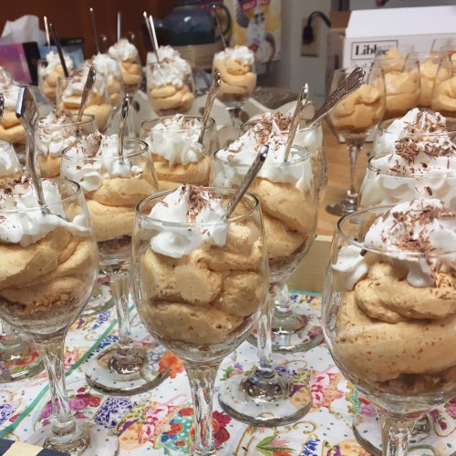 Pumpkin mousse shooters high tea