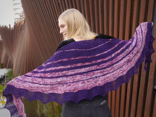Ships in the Night shawl wingspan