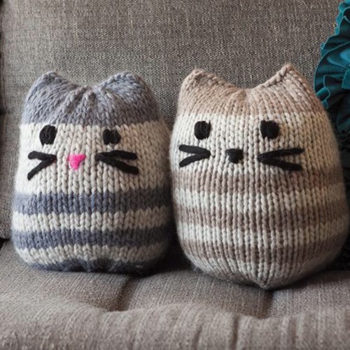 Mini Kitty Pouf by Molly Rivera