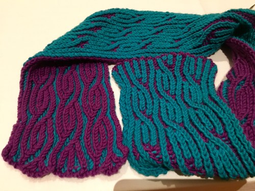 JC Briar brioche scarf