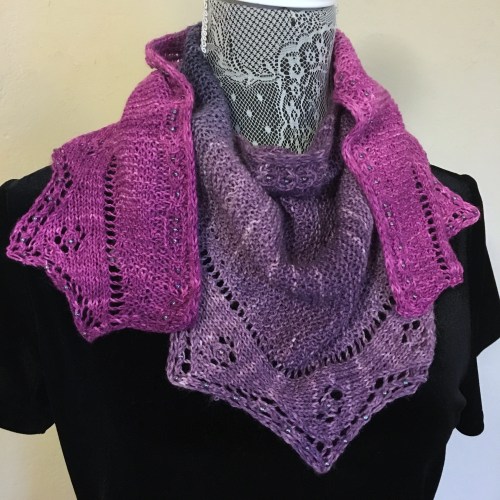 Rain Chain Shawlette gradient
