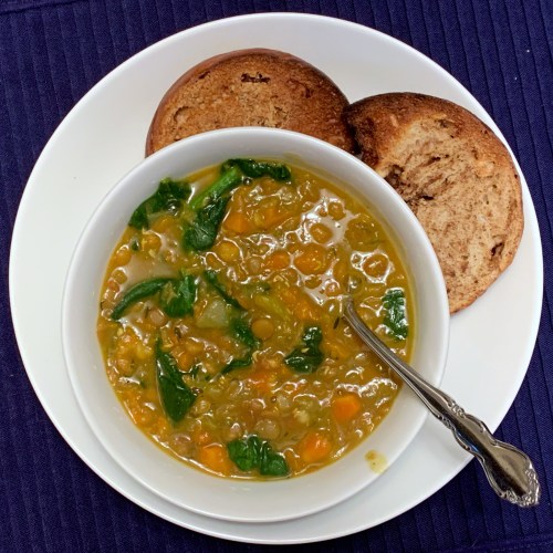 lentil and spinach soup