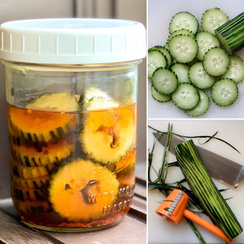 Fish sauce pickled cucumbers