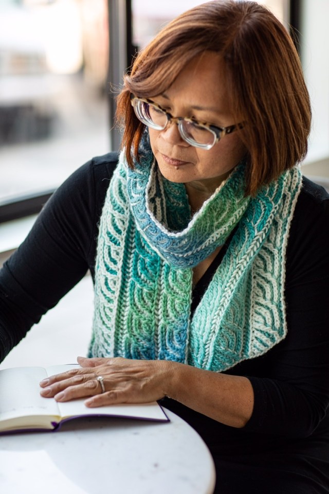 Seafoam Latte Scarf | PDXKnitterati