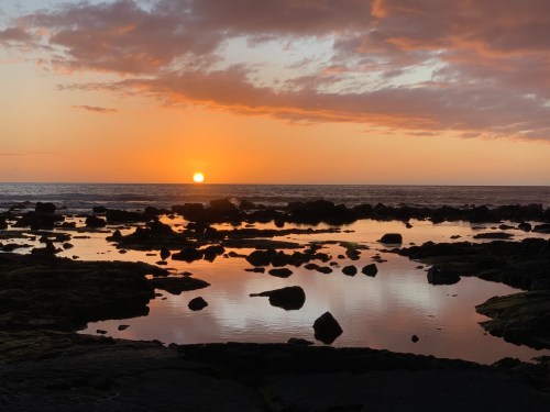 Sunset at Makole’a Beach