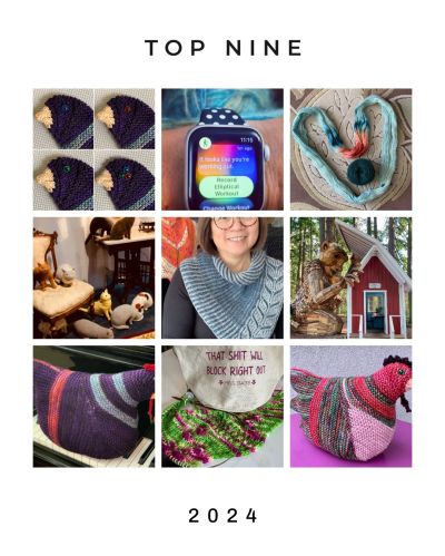 collage of top nine instagram posts from 2024