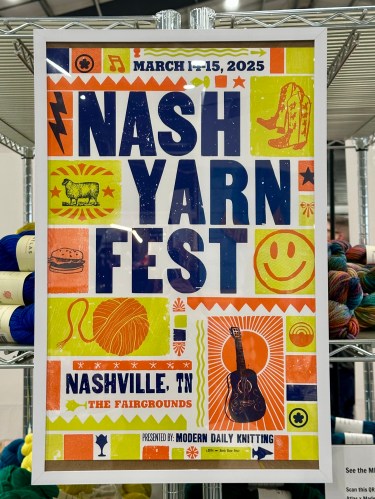 Nash Yarn Fest Poster, from Hatch Show Print
