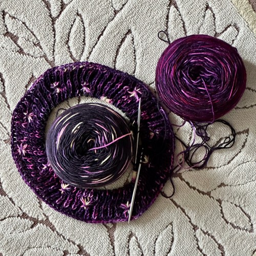 purple on purple yarns