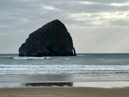 Haystack Rock, aka Chief Kiawanda Rock, Pacific City Oregon