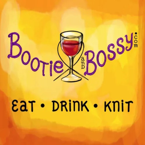 Bootie and Bossy Eat Drink Knit logo
