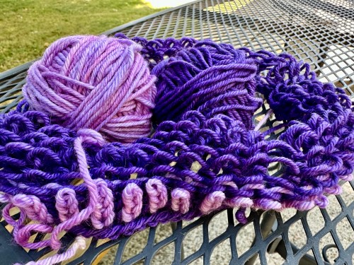 Ripping out brioche knitting, one layer at a time