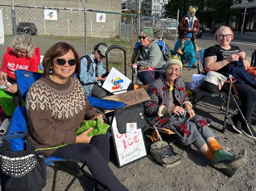 knitters and painters