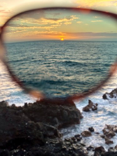 sunset through sunglasses