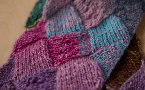 Noro Silk Garden entrelac
