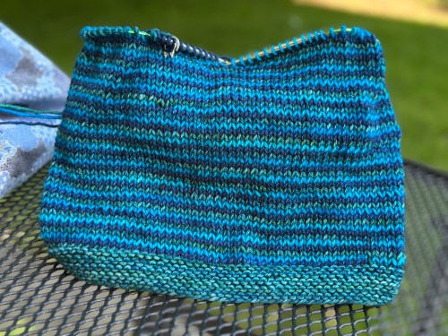 helix striped knit cowl