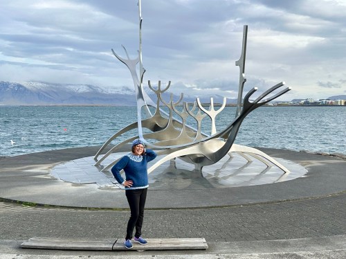 Sun Voyager and me with Stopover sweater