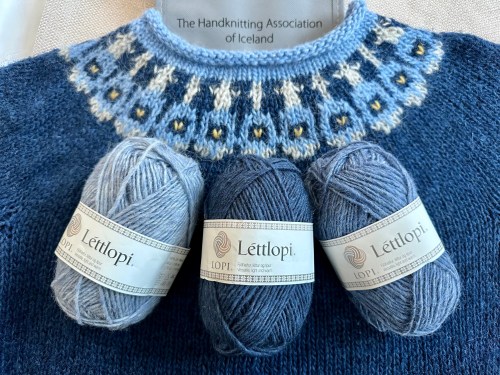 Stopover sweater and 3 new balls of yarn